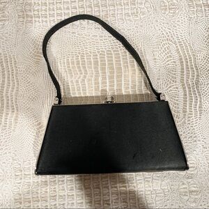 Sasha Women’s Vintage Black Satin‎ Purse
